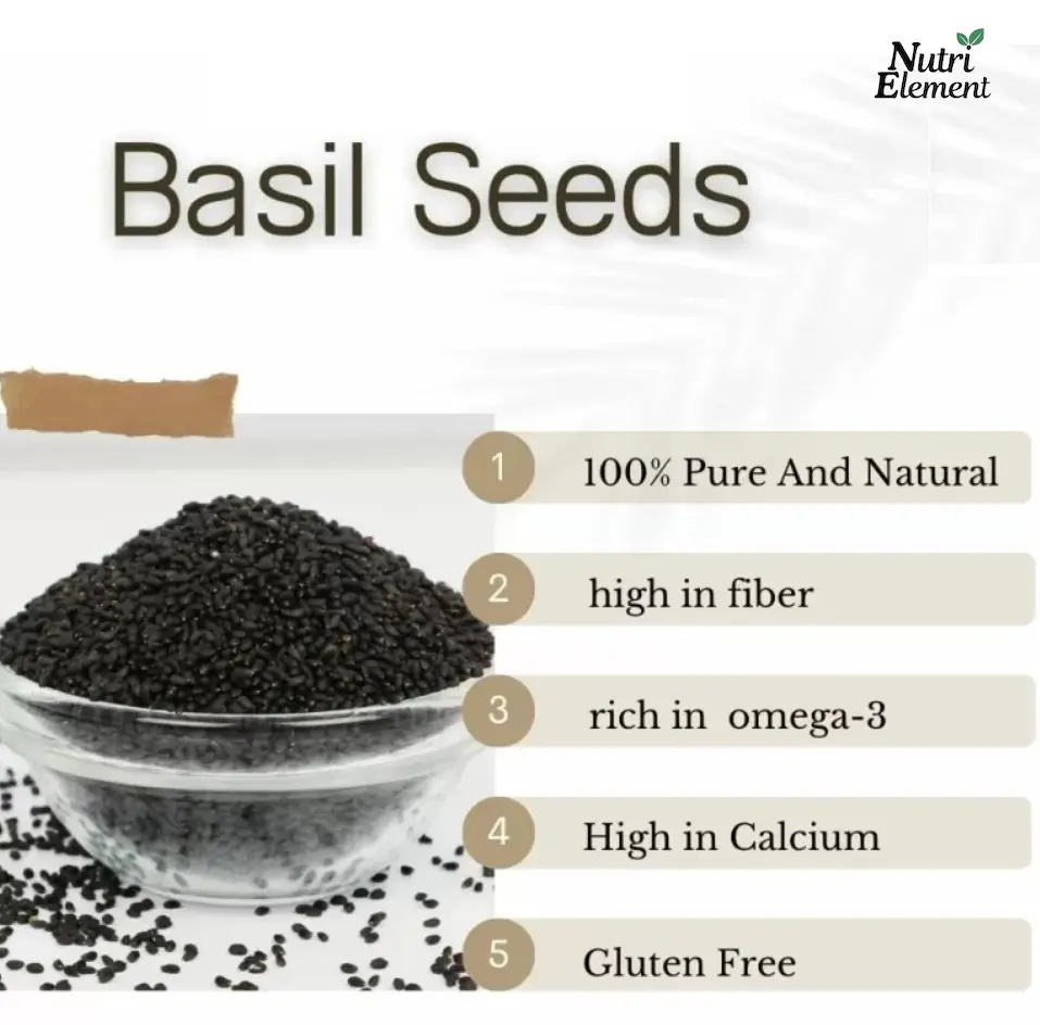 Basil seeds Nutri element contain.webp