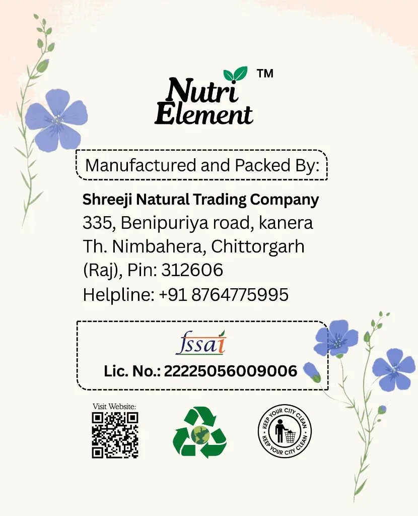 Nutri Element flax seeds menufacture.webp
