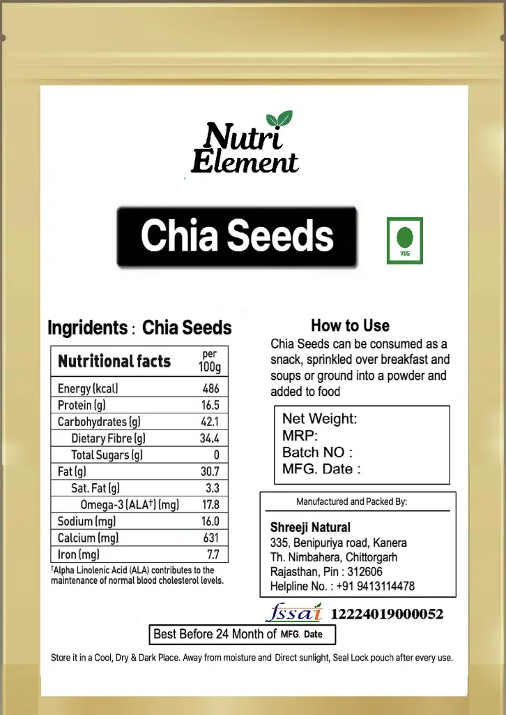 Nutri Element chia seeds ingredients.webp